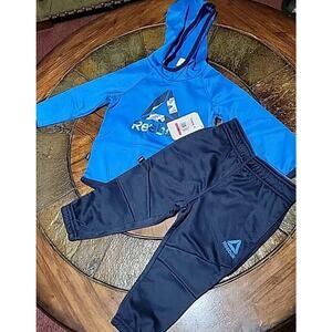 Reebok Boys Hoodie And Pant 2 Piece Set Size 18 Months Blue